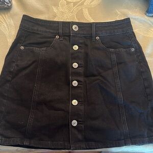 BRAND NEW WITH TAGS!! American eagle black jean skirt
